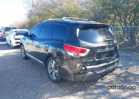 2015 Nissan Pathfinder Platinum из США, поврежденный, VIN 5N1AR2MMXFC643896